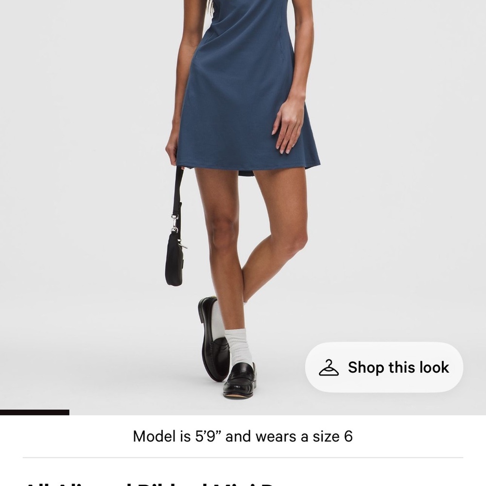 Lululemon align ribbed midi dress sz4